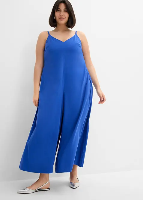 Jumpsuit i viskosemiks med regulerbare stropper, bonprix