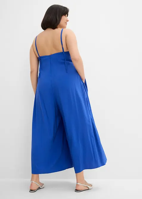 Jumpsuit i viskosemiks med regulerbare stropper, bonprix