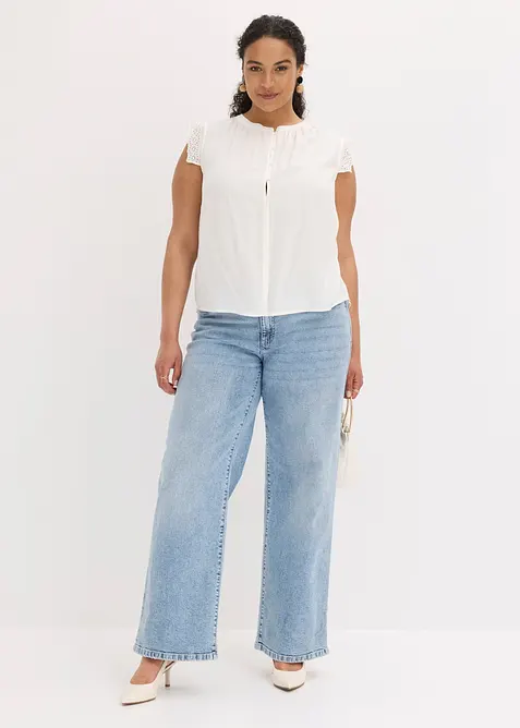 Bluse i viskose, bonprix