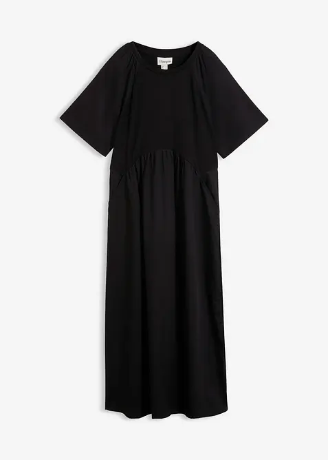 Midikjole i 100% bomull, bonprix