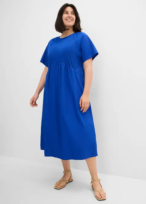 Midikjole i 100% bomull, bonprix