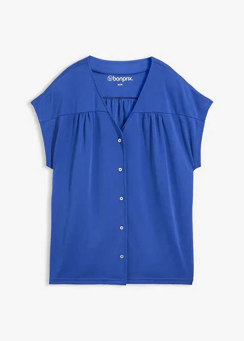 Jerseybluse i viskosepik&eacute;, bonprix