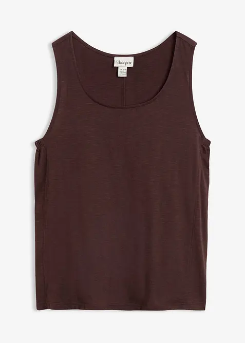 Singlet i 100% &oslash;kologisk bomull, bonprix