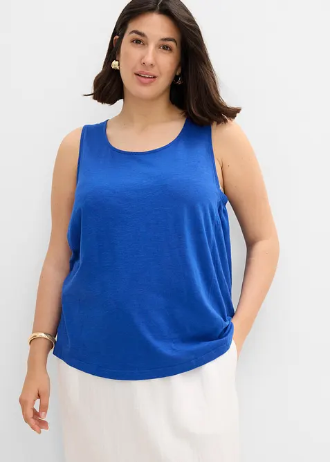Singlet i 100% &oslash;kologisk bomull, bonprix