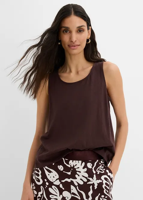 Singlet i 100% &oslash;kologisk bomull, bonprix