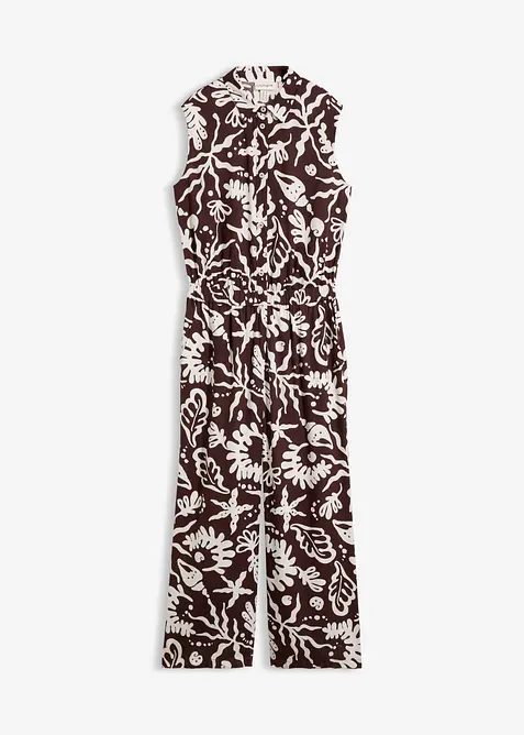 Jumpsuit i viskose med pent fall, bonprix