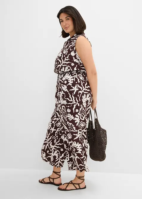 Jumpsuit i viskose med pent fall, bonprix