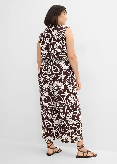 Jumpsuit i viskose med pent fall, bonprix