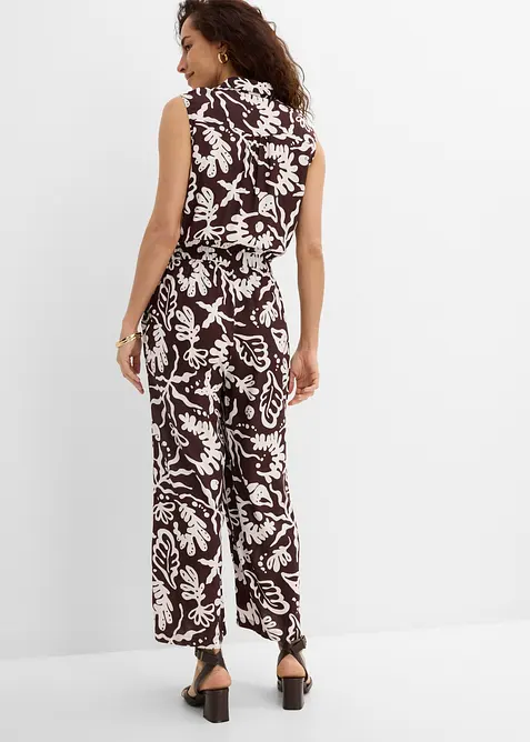 Jumpsuit i viskose med pent fall, bonprix