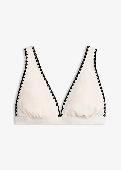 Bikinitopp med broderi, bonprix