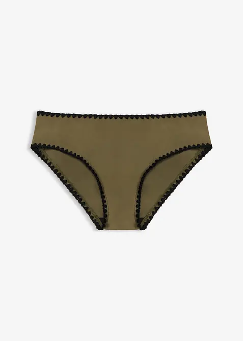 Bikinitruse med broderi, bonprix