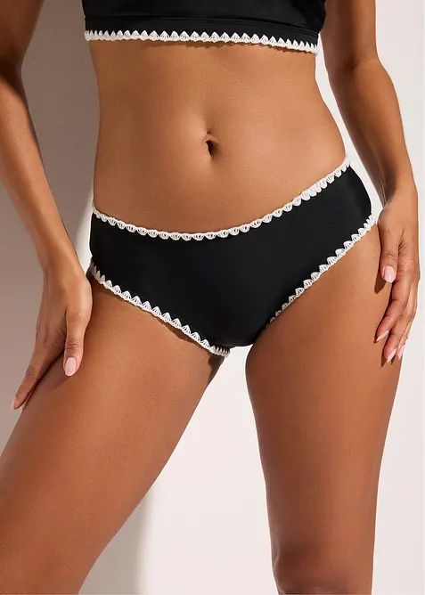 Bikinitruse med broderi, bonprix