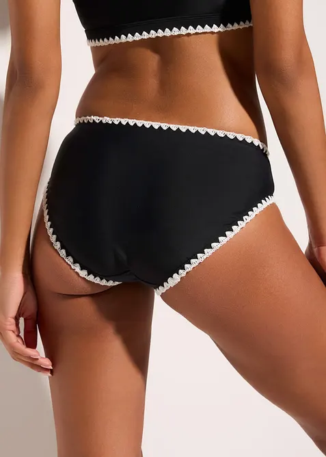 Bikinitruse med broderi, bonprix