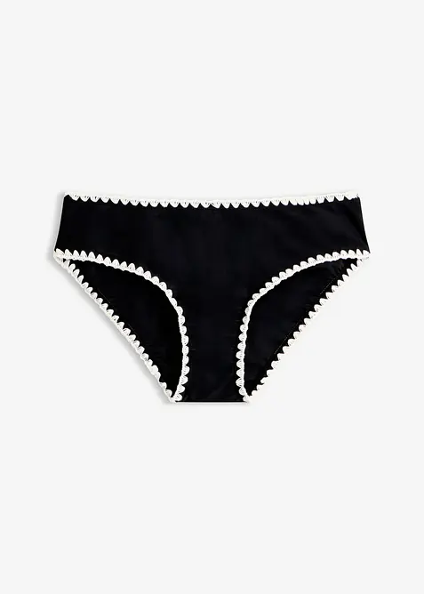 Bikinitruse med broderi, bonprix