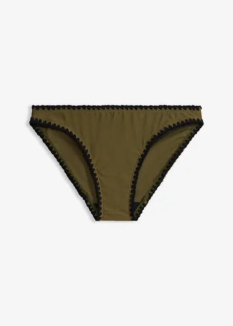Liten bikinibukse med broderi, bonprix