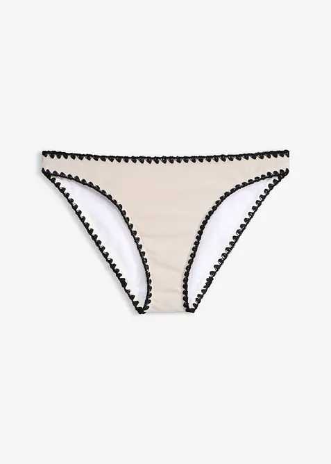 Bikinitruse med broderi, bonprix