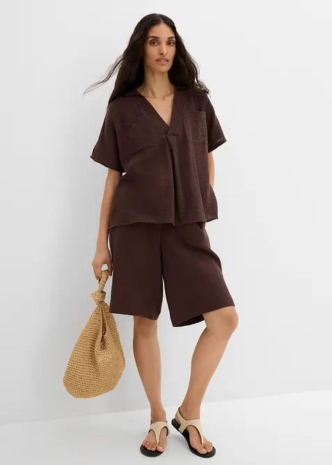 Pull on-bermudashorts i 100% bomull, bonprix