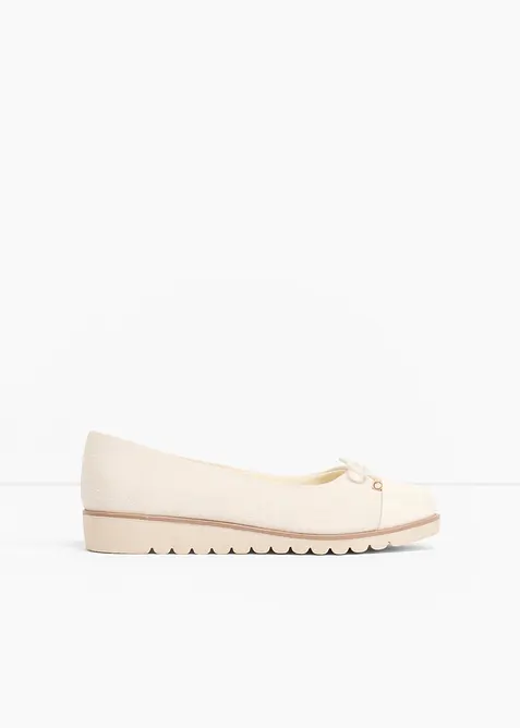 Ballerinasko med polstret inners&aring;le, bonprix