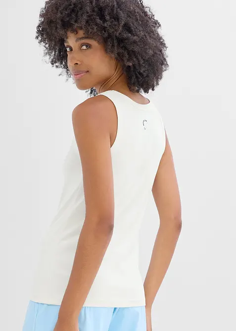 Singlet av ribbet, hurtigt&oslash;rkende materiale, bonprix