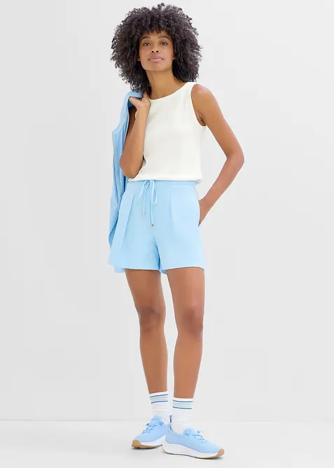 Singlet av ribbet, hurtigt&oslash;rkende materiale, bonprix