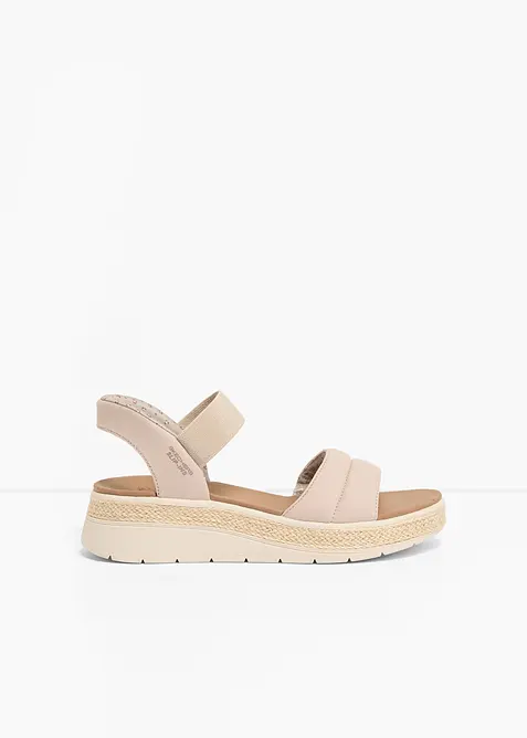 Slip-on sandaler med kileh&aelig;l fra Skechers, Skechers