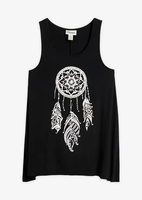 Lang topp med print, bonprix