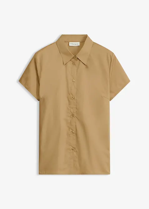 Kortermet bluse i poplin, bonprix