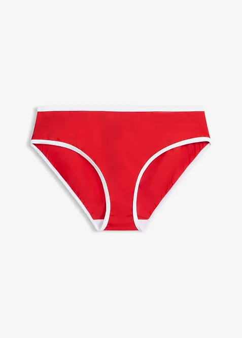 Bikinibukse med hvite kontrasts&oslash;mmer, bonprix
