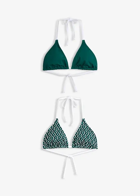 Triangel-bikinioverdel (2-pack), bonprix