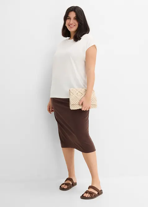 Oversized topp av myk viskosemiks, bonprix