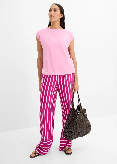 Oversized topp av myk viskosemiks, bonprix