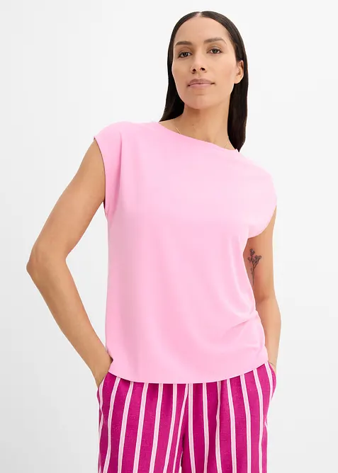 Oversized topp av myk viskosemiks, bonprix