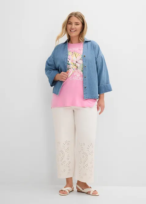Boxy topp av myk viskose, bonprix