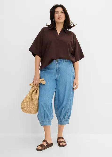 Ballongjeans Mid Waist, komfortlinning, bonprix