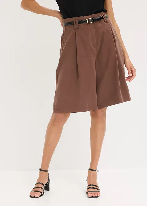 Bermudashorts i viskose med mykt fall, bonprix
