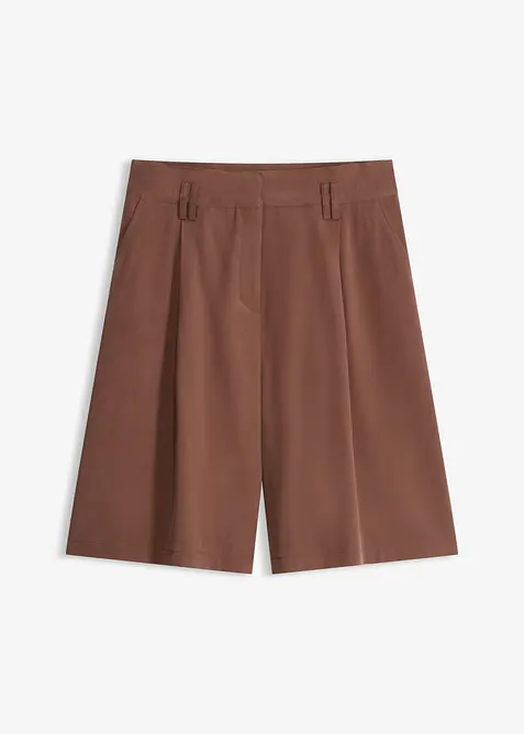 Bermudashorts i viskose med mykt fall, bonprix