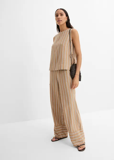 Stripete blusetopp, bonprix