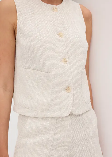 Vest med rund hals, bonprix