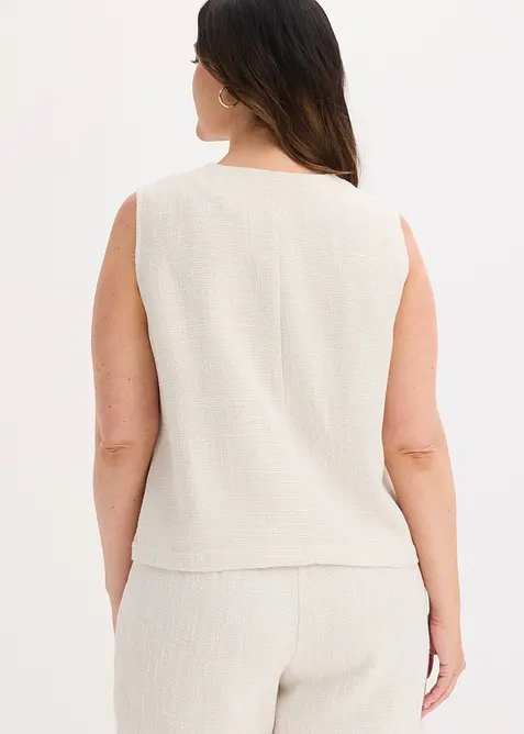 Vest med rund hals, bonprix