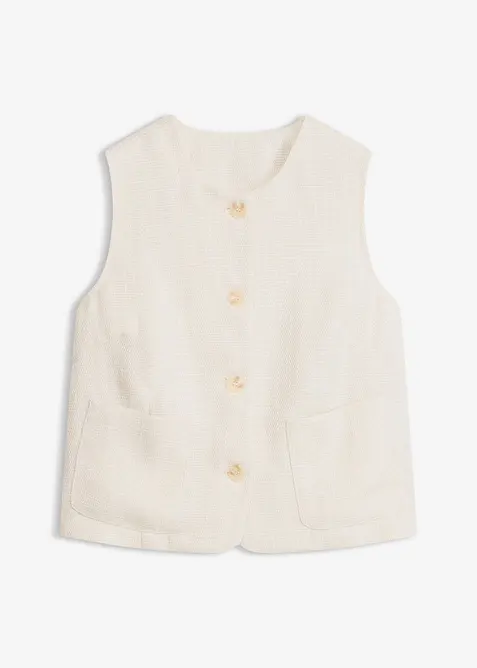 Vest med rund hals, bonprix