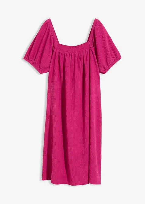 Jerseykjole i strukturert, kreppet materiale, bonprix
