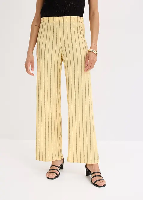 Slip on-bukse av strukturert jersey, bonprix