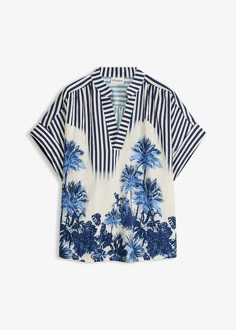 Bluse i viskoseblanding med pent fall, bonprix
