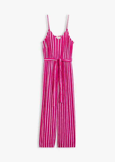 Jumpsuit av strukturert viskose, bonprix