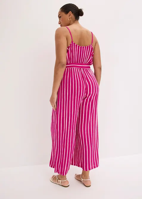 Jumpsuit av strukturert viskose, bonprix