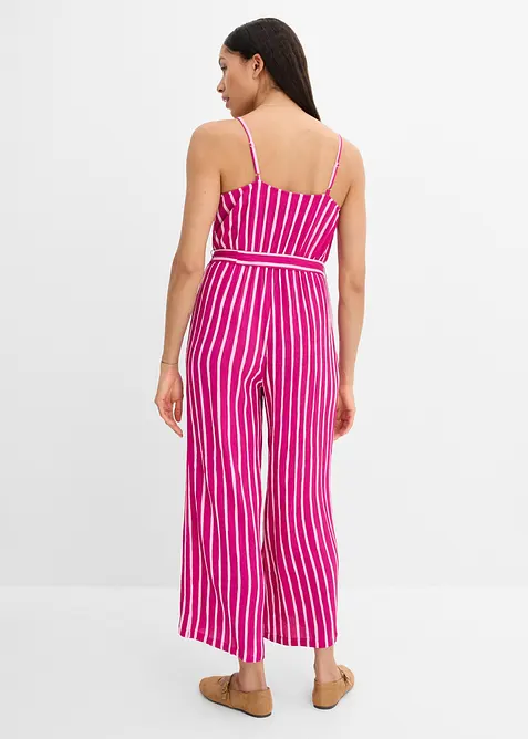 Jumpsuit av strukturert viskose, bonprix