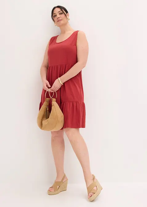Jerseykjole i 100% bomull, bonprix