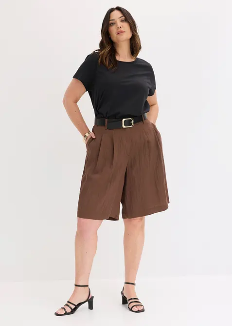 Bermudashorts i myk viskosemiks, bonprix