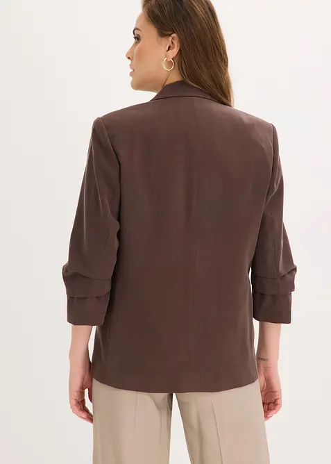 Blazer i viskose og ledig modell med 3/4-lange ermer, bonprix