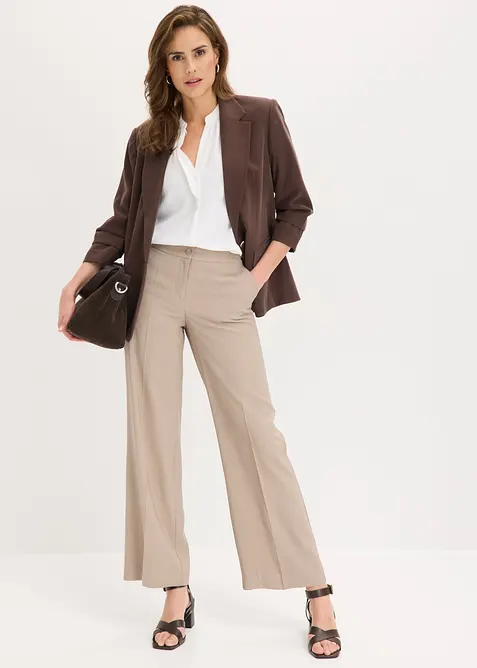 Blazer i viskose og ledig modell med 3/4-lange ermer, bonprix